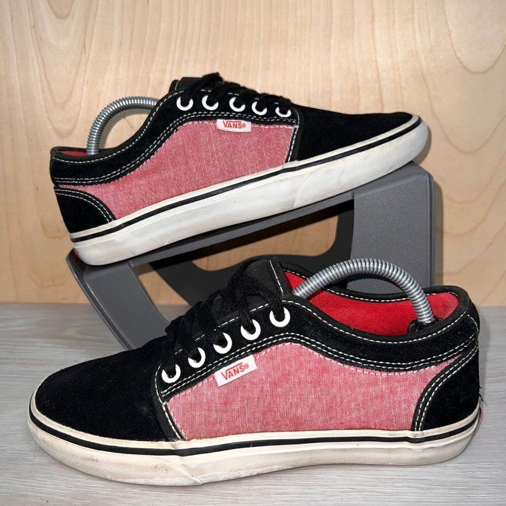 Van Era Authentic Black Suede/Red VN-OJLJ61Z Women's 7